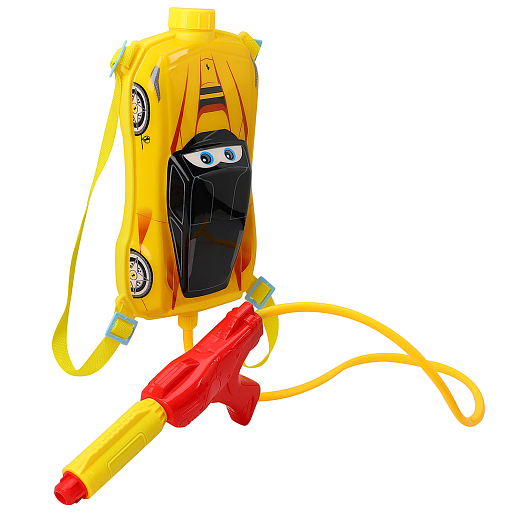 Водный пистолет с рюкзаком "Машинка", желтый, в/п 31*16,3*7 см в Джамбо Тойз #3