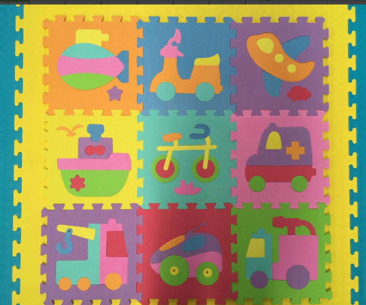 Купить Детский Коврик Пазл Элефант