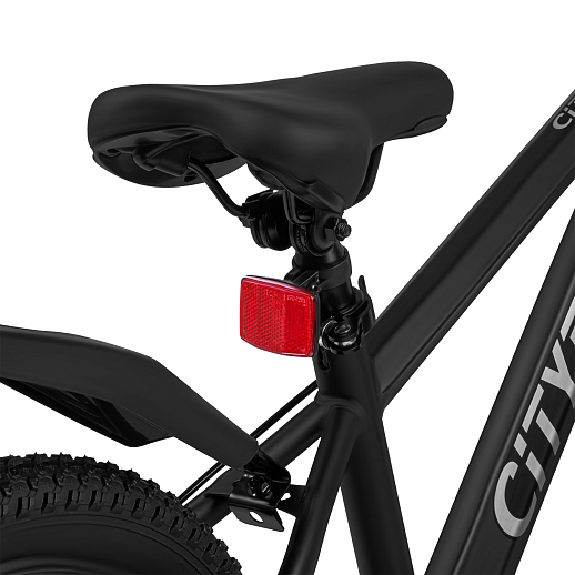 Велосипед CITYRIDE 20", модель CR-B2-12F2, рама сталь, обода двойные алюминий, трансмиссия 1*6 ск, амортизационная вилка, дисковые мех. тормоза цвет серый в Джамбо Тойз #5