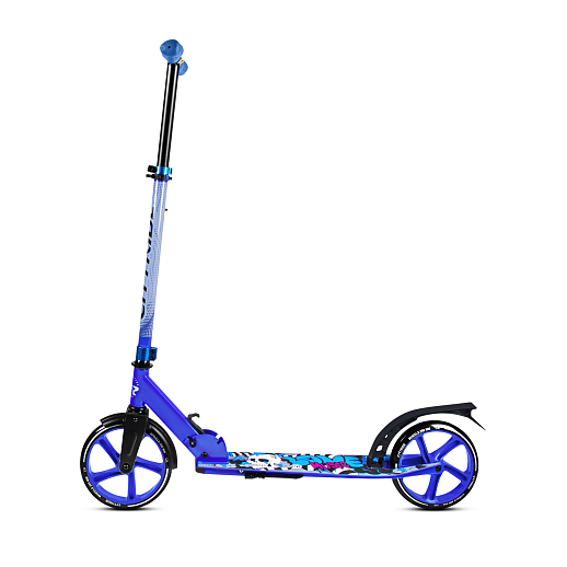 2хкол. самокат CITYRIDE 200, сталь 100%, грипсы 135мм TPR, колеса PU 200/200 мм. Синий в Джамбо Тойз #6
