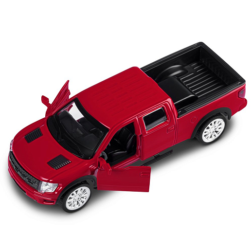 ТМ "Автопанорама" Машинка металлическая 1:52 Ford F-150 SVT Raptor-2, красный, откр. двери, инерция, в/к 16*7,5*5 см в Джамбо Тойз #6