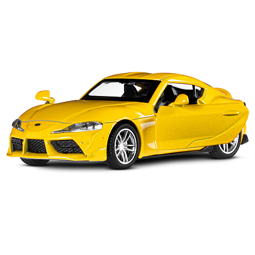 ТМ "Автопанорама" Машинка металлическая 1:38 Toyota GR Supra, желтый, откр. двери, инерция, в/к 17,5*12,5*6,5 см в Джамбо Тойз #6
