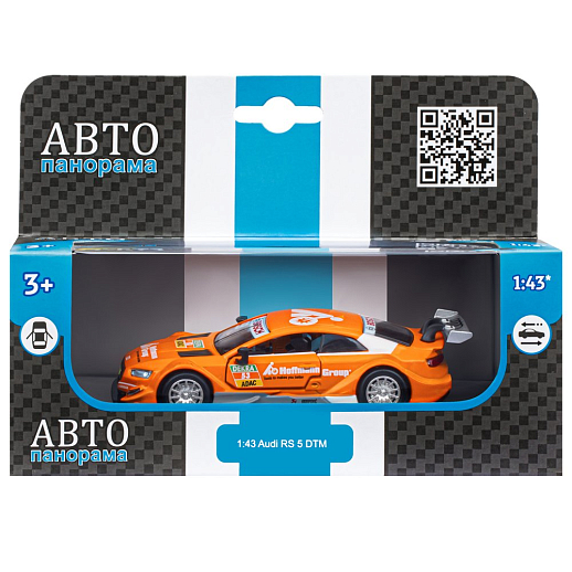 ТМ "Автопанорама"  Машинка металл. 1:43 Audi RS 5 DTM, оранжевый, откр. двери, в/к 17,5*12,5*6,5 см в Джамбо Тойз #3