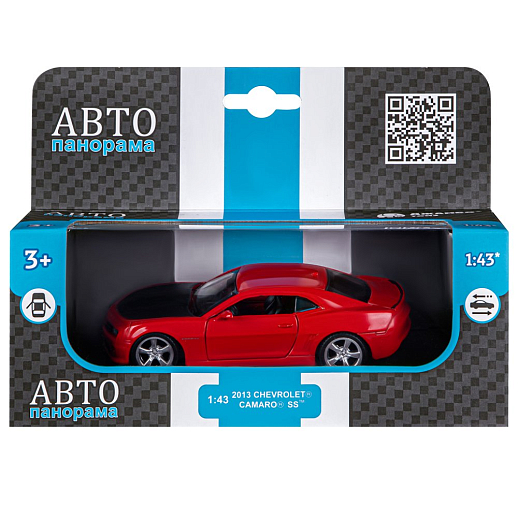 ТМ "Автопанорама" Машинка металлическая 1:43 Chevrolet Camaro SS, красный, откр. двери, инерция, в/к 17,5*12,5*6,5 см в Джамбо Тойз #3