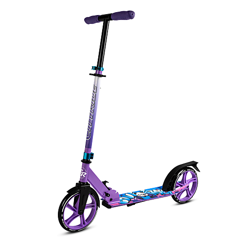 2хкол. самокат CITYRIDE 200, сталь 100%, грипсы 135мм TPR, колеса PU 200/200 мм. Розовый в Джамбо Тойз #3