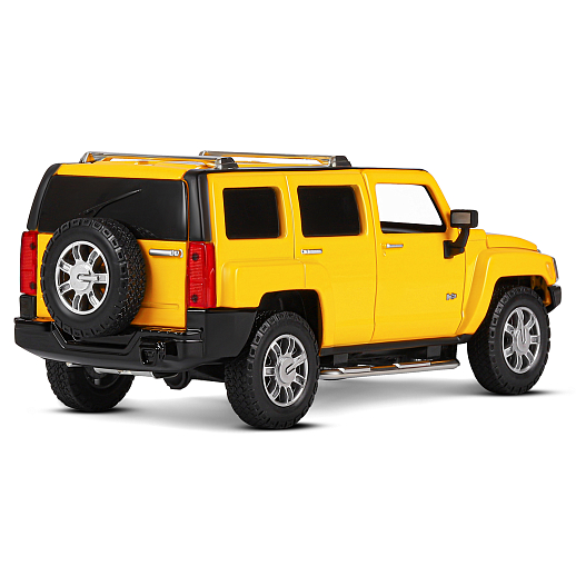 ТМ "Автопанорама" Машинка металлическая, 1:24, Hummer H3, желтый, откр. передние и задняя дверь, капот, свет, свободный ход колес, звук, в/к 24,5х12,5х10,5 см в Джамбо Тойз #8