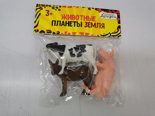Серия "Животные планеты Земля", набор "Домашние животные 2", 3шт, в/п в Джамбо Тойз #9