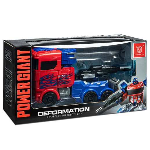 Робот-трансформер,трансформация в красно-синий тягач, цв.красный с синим, в/к 29,5*13,8*14,8см в Джамбо Тойз #10