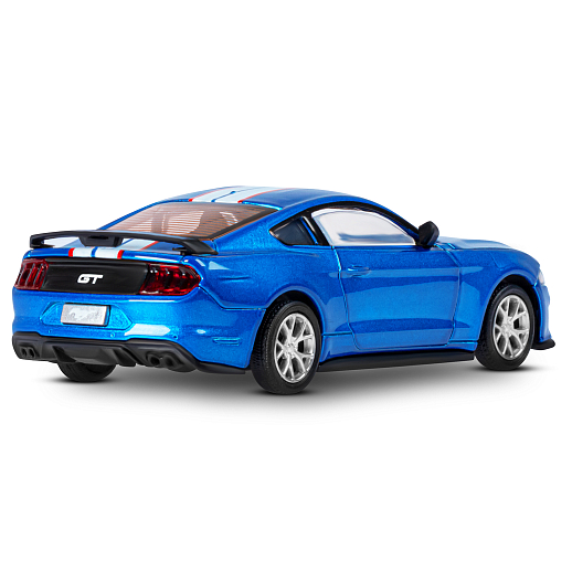 ТМ "Автопанорама" Машинка металлическая 1:43 Ford Mustang GT, синий, тюнинг, откр. двери, свободный ход колес, в/к 23,5*10*4 см в Джамбо Тойз #3