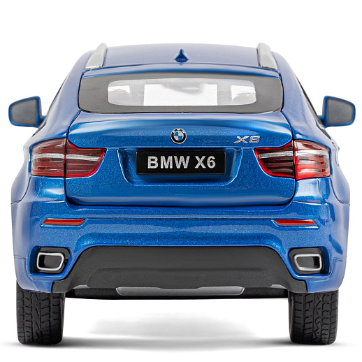 ТМ "Автопанорама" Машинка металлическая 1:26 BMW X6, синий, откр. двери, капот и багажник, свет, звук, свободный ход колес, в/к 24,5*12,5*10,5 см в Джамбо Тойз #12