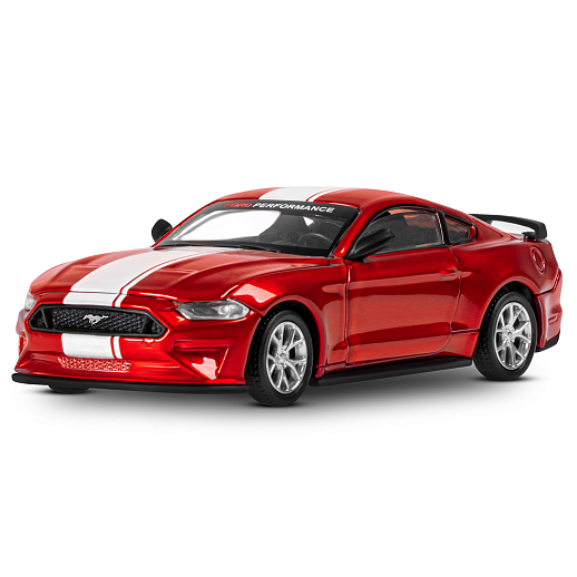 Машинка металлическая 1:43 Ford Mustang GT, красный, тюнинг, откр. двери, свободный ход колес, в/к 23,5*10*4 см в Джамбо Тойз #2