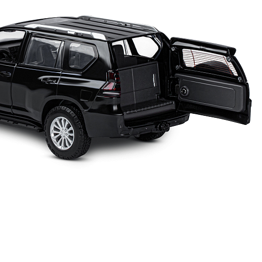 ТМ "Автопанорама" Машинка металлическая, 1:24, Land Cruiser Prado, черный, открываются двери, капот и багажник, свободный ход колес, световые и звуковые эффекты, в/к 24,5х12,5х10,5 см в Джамбо Тойз #16