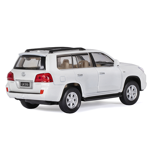 ТМ "Автопанорама" Машинка металлическая 1:32 Lexus LX570, белый, свет, звук, откр. двери и багажник, инерция, в/к 17,5*13,5*9 см в Джамбо Тойз #10