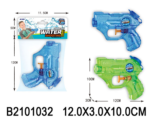 Водный пистолет, синий, в/п 12*10*3 см в Джамбо Тойз