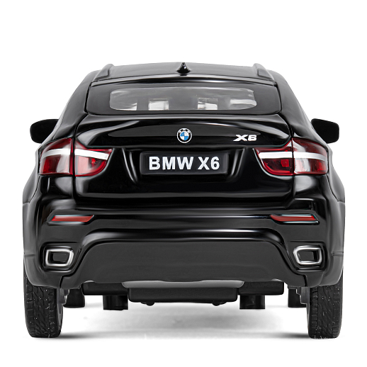 ТМ "Автопанорама" Машинка металлическая 1:32 BMW X6, черный, свет, звук, откр. двери, инерция, в/к 19*9*7 см в Джамбо Тойз #2