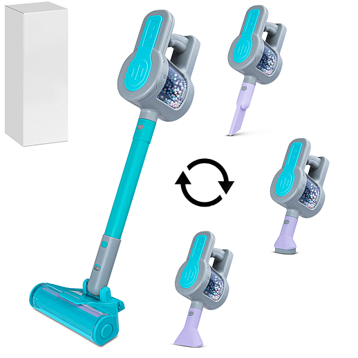 Бытовая техника "Пылесос", голубой, со звук.эффект., в/к в Джамбо Тойз