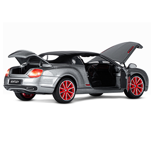 ТМ "Автопанорама" Машинка металлическая 1:24 Bentley Continental Supersports ISR, серый металлик, откр. двери, капот и багажник, свет, звук, свободный ход колес, в/к 24,5*12,5*10,5 см в Джамбо Тойз #17