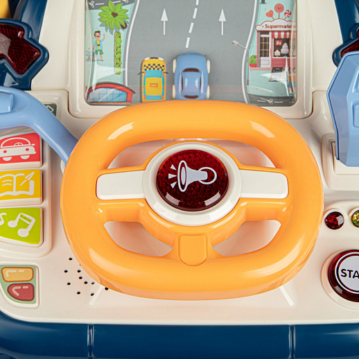 ТМ "Smart Baby" Руль, свет, русская озвучка, цвет синий, в/к 29,7х13х27,5 см в Джамбо Тойз #6