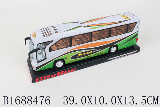 Фрикционный автобус туристический, п/к 39*10*13,5см в Джамбо Тойз