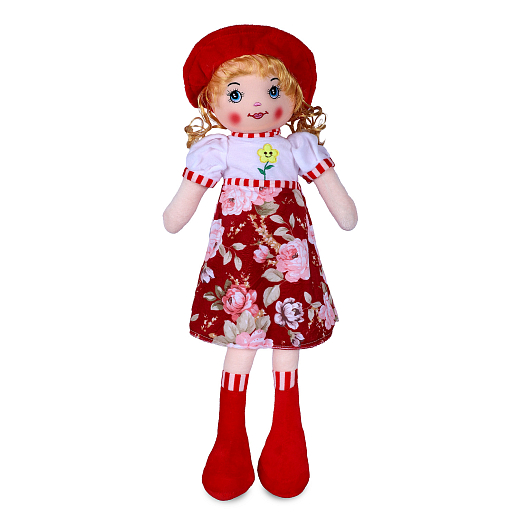 ТМ "Amore Bello" Кукла мягкая на бат., фразы на русском языке, стихотворение, песенка, 60 см, красный 1, в/п в Джамбо Тойз