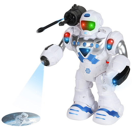 ТМ "Smart Baby" Робот Гриша на батарейках, стреляет ракетами, ходит, свет, музыка, проектор, в/к 27,8х21,5х12 см в Джамбо Тойз #3