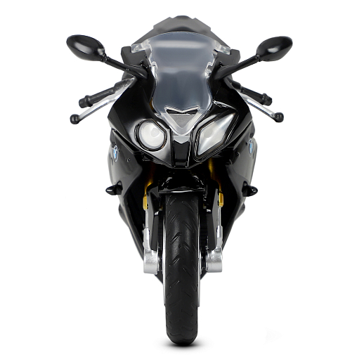 ТМ "Автопанорама" Мотоцикл металл. 1:12 BMW S1000R, черный, свободный ход колес, в/к 7,1*11,7*20,6 см в Джамбо Тойз #6