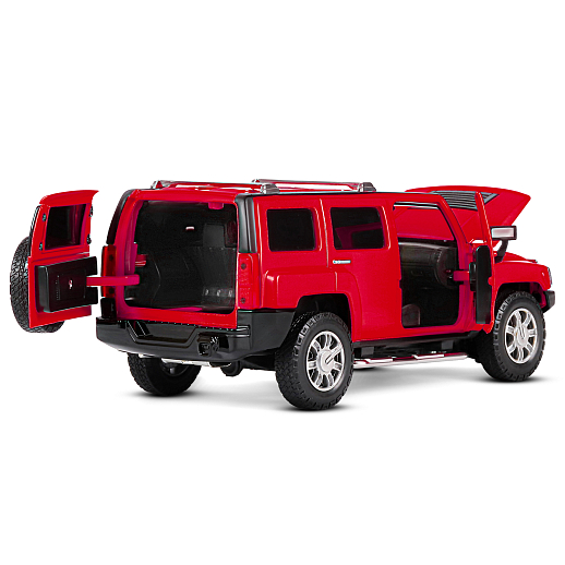 ТМ "Автопанорама" Машинка металлическая, 1:24, Hummer H3, красный,  откр. передние и задняя дверь, капот, свет, звук, свободный ход колес, в/к 24,5 х 12,5 х 10,5 см в Джамбо Тойз #16