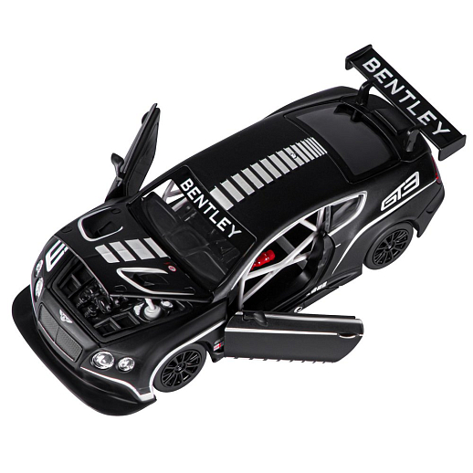 ТМ "Автопанорама" Машинка металл 1:24 Bentley Continental GT3 Concept, черный + белый, свободный ход колес, откр. двери, капот, свет, звук, в/к 24,5*12,5*10,5 см  в Джамбо Тойз #13