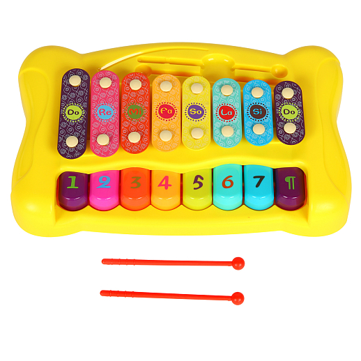 Музыкальная игрушка "Ксилофон", цв.желтый, в/к  34*21*6см в Джамбо Тойз #4