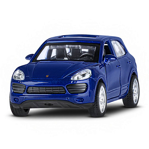ТМ "Автопанорама" Машинка металлическая 1:43 Porsche Cayenne S, синий перламутр, откр. двери, инерция, в/к 17,5*12,5*6,5 см в Джамбо Тойз #4