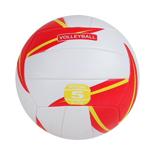 Мяч волейбольный, двухслойный PVC,в/п, диаметр 21см, цвет белый в Джамбо Тойз