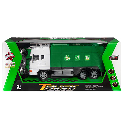Р/У Мусоровоз, 27Hz, 4 канала, свет. эффекты, откр. люки, в/к 38,3*12*16 см в Джамбо Тойз #11