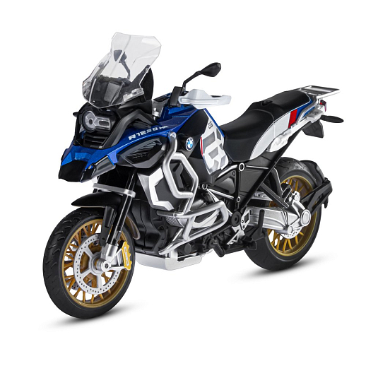 ТМ "Автопанорама" Мотоцикл металл.1:12 BMW R1250 GS Adventure, сер.-голубой., св. ход колес, в/к 7,1 х 11,7 х 20,6 см в Джамбо Тойз #2