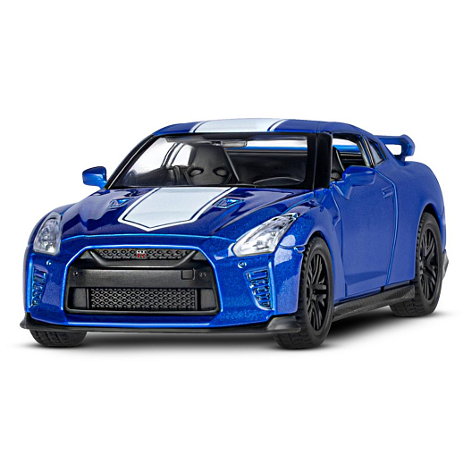 ТМ "Автопанорама" Машинка металлическая 1:42 Nissan GT-R (R35), синий, откр. двери, инерция, в/к 17,5*12,5*6,5 см в Джамбо Тойз #5