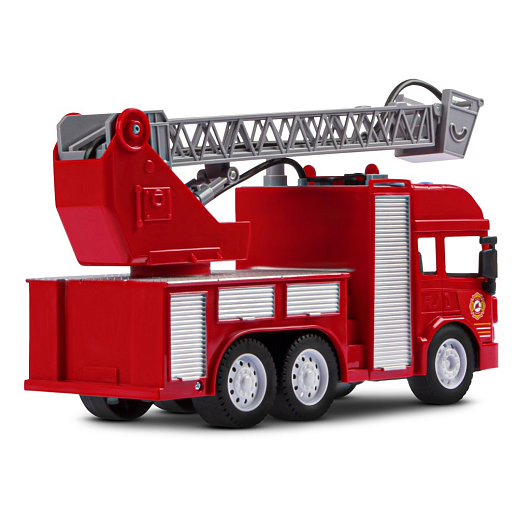 Фрикционная машина "Пожарная" на бат.,со светом и звуком, стреляет водой, красный, в/к 35,5х12,5х19,5 см в Джамбо Тойз #19