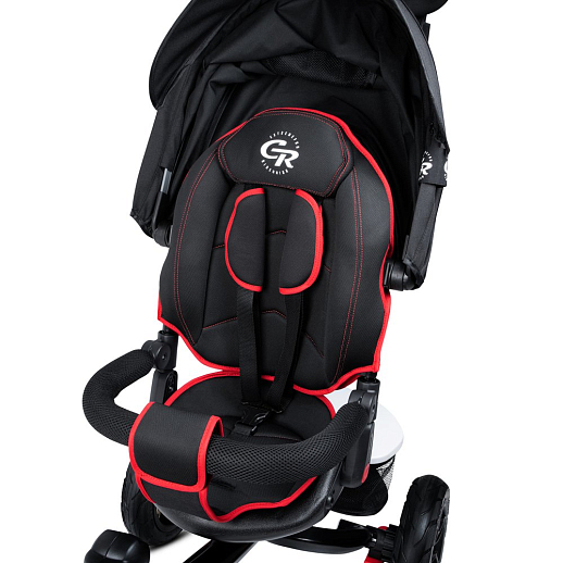 Детский трехколесный велосипед "CITYRIDE LUNAR 2.0". Пятиугольная рама, сиденье 360, складная крыша D600, подножки, надув.колеса 12/10, багажник, сумочка, фара в Джамбо Тойз #19