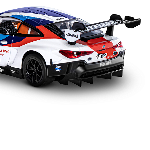 ТМ "Автопанорама" Машинка металлическая, 1:24 BMW M4 GT3, голубой, откр. двери и капот, свет, звук, свободный ход колес, в/к 24,5х12,5х10,5 см в Джамбо Тойз #18
