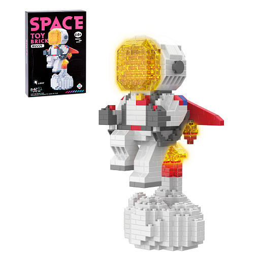 Конструктор "Космонавт" 642 дет., свет, в/к 18,0*13,0*4,5 см в Джамбо Тойз