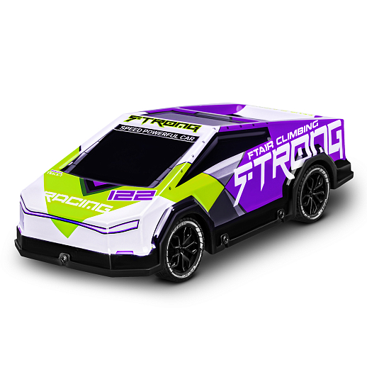 Р/у машина с 3D подсветкой корпуса, 4 канала, цвет салатовый/фиолет, в/к 30*13*13,5см в Джамбо Тойз #2