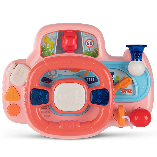 ТМ "Smart Baby" Руль музыкальный, мелодии Шаинского, свет, звук, русский язык, в/к 23,5х10х18 см в Джамбо Тойз #3