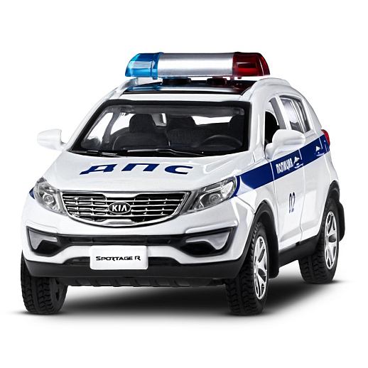 ТМ "Автопанорама" Машинка металлическая 1:39 KIA SPORTAGE R, Полиция, откр. двери, инерция, в/к 16*7,5*5 см в Джамбо Тойз #2