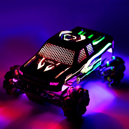Р/У внедорожник,3D-подсветка,М1:15,2.4GHz,4канала,движение боком,вращение 360, цвет черно-зеленый,в/к 32,5*18*15,5см в Джамбо Тойз #6