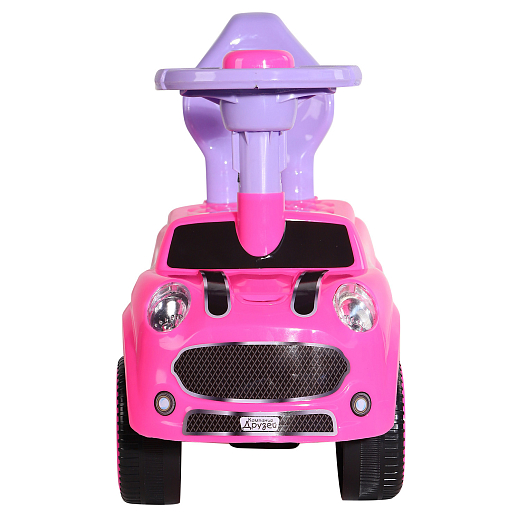 ТМ "Компания Друзей" Каталка Толокар Машина розовая с клаксоном на руле, в/к 54х48х23 см в Джамбо Тойз #4