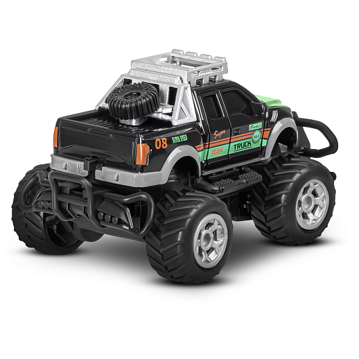 Р/У внедорожник 14см, 4 канала, подсветка днища, цвет черный с зелен.принтом, в/к 10,7*9,5*26см в Джамбо Тойз #3