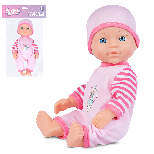 ТМ "Amore Bello" Пупс 28 см, русский язык, Шаинский, св. розовый , в/п в Джамбо Тойз