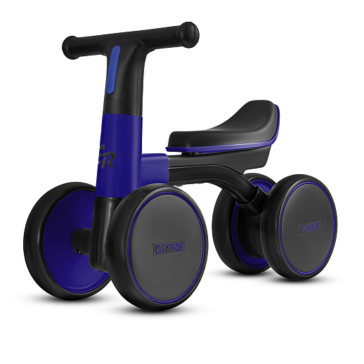 Беговел CITYRIDE, рама сталь, колеса пластик, музыка Шаинского, свет, синий-черный, в/к в Джамбо Тойз #5