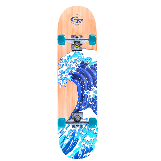 Скейтборд CITYRIDE, дека 31*8 дюймов, китайский клен  7 сл, подвеска алюм. 5", колёса PU 49*35мм, по в Джамбо Тойз #2