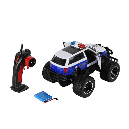 Р/У Монстр-трак "Полиция" М1:12, 27Hz, 5 каналов, свет фар, передн.двери открываются с пульта, синий.,в/к 52*30*25,5 см в Джамбо Тойз #4