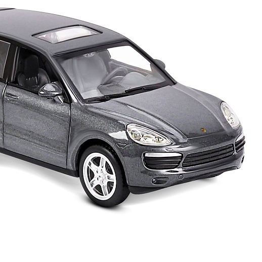 ТМ "Автопанорама" Машинка металлическая 1:32 Porsche Cayenne S, серый, свет, звук, откр. двери и багажник, инерция, в/к 17,5*13,5*9 см в Джамбо Тойз #17