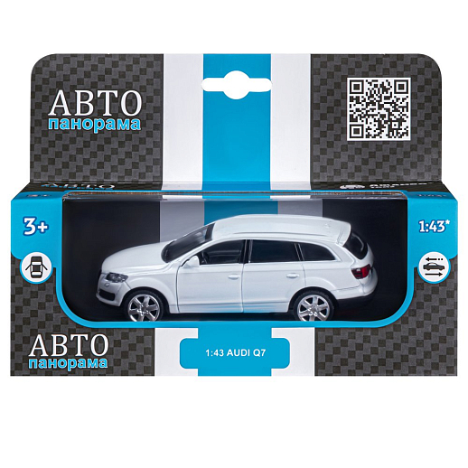 ТМ "Автопанорама" Машинка металлическая 1:43 Audi Q7, белый, откр. двери, инерция, в/к 17,5*12,5*6,5 см в Джамбо Тойз #3